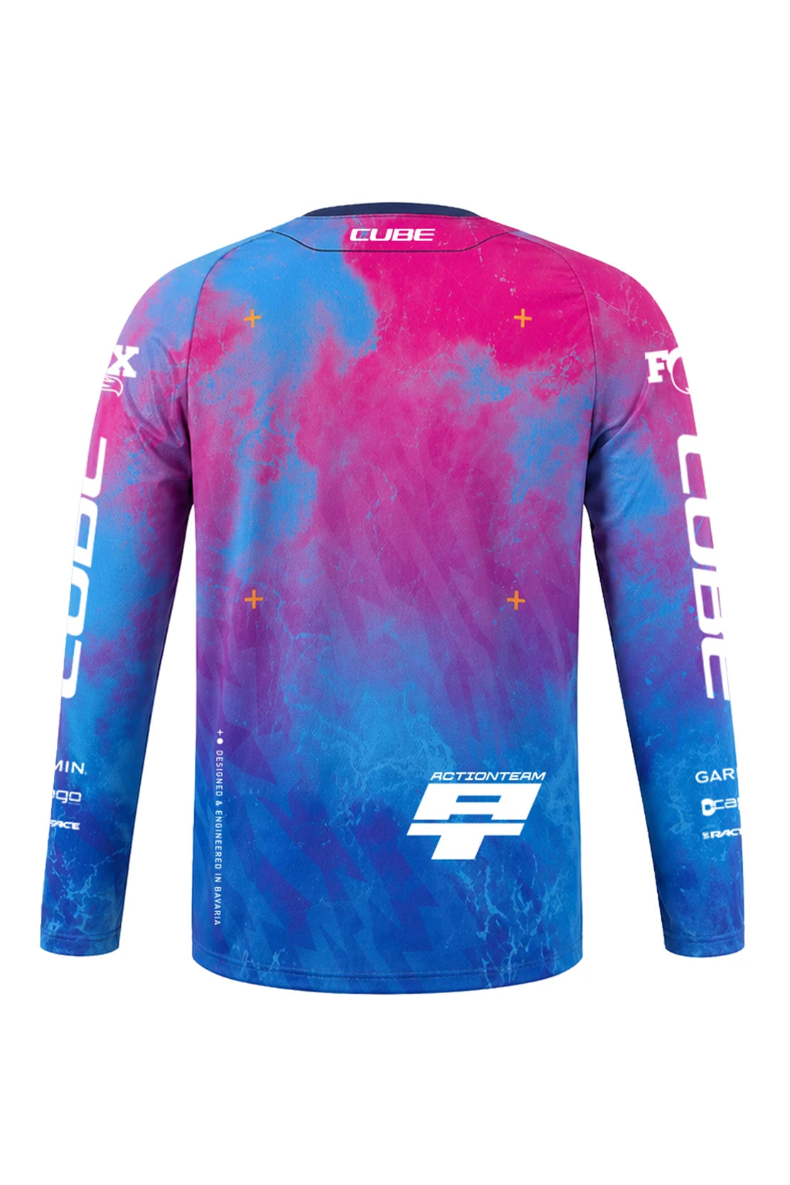 Cube MTB Trikot X Actionteam langarm - Liquid-Life #Wähle Deine Farbe_blue/pink