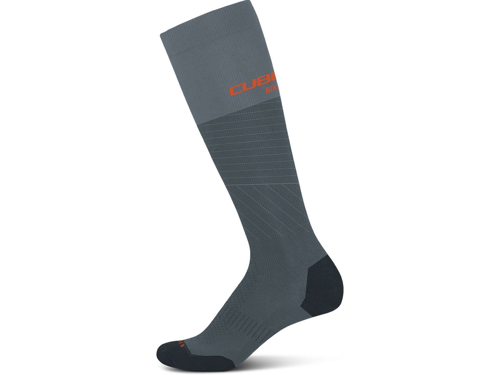 Cube Socke Extra High Cut - Liquid-Life #Wähle Deine Farbe_grey´n´orange