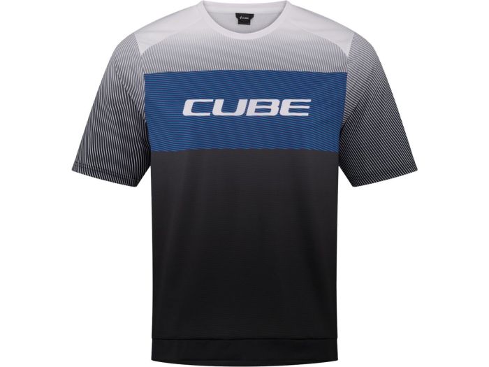 Cube TEAMLINE Rundhalstrikot SMPT kurzarm - Liquid-Life #Wähle Deine Farbe_black/blue/grey