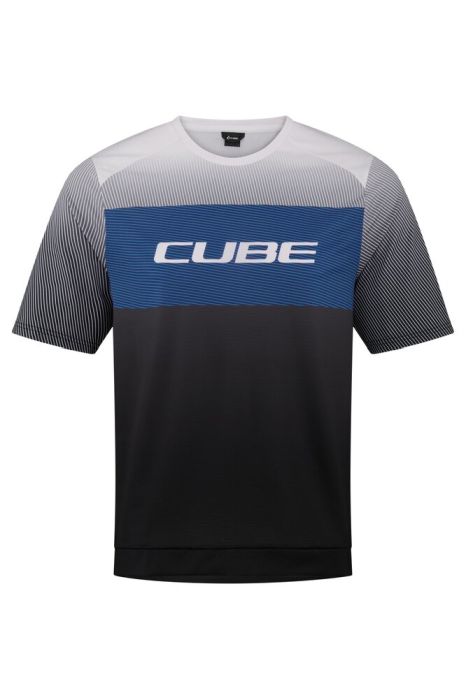 Cube TEAMLINE Rundhalstrikot CMPT kurzarm - Liquid-Life #Wähle Deine Farbe_black/blue/grey