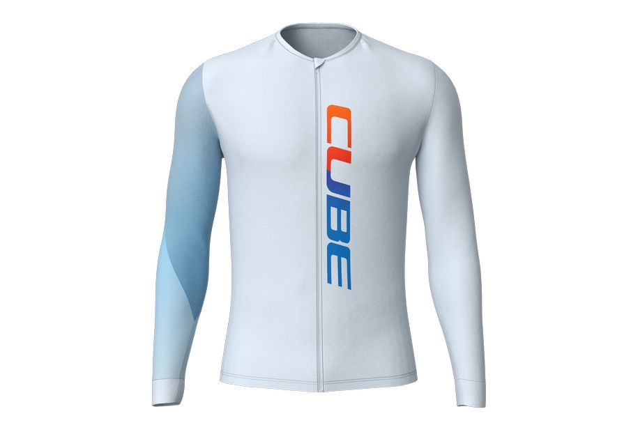Cube ROAD/XC UVSchutz Trikot TEAMLINE langarm - Liquid-Life #Wähle Deine Farbe_blue