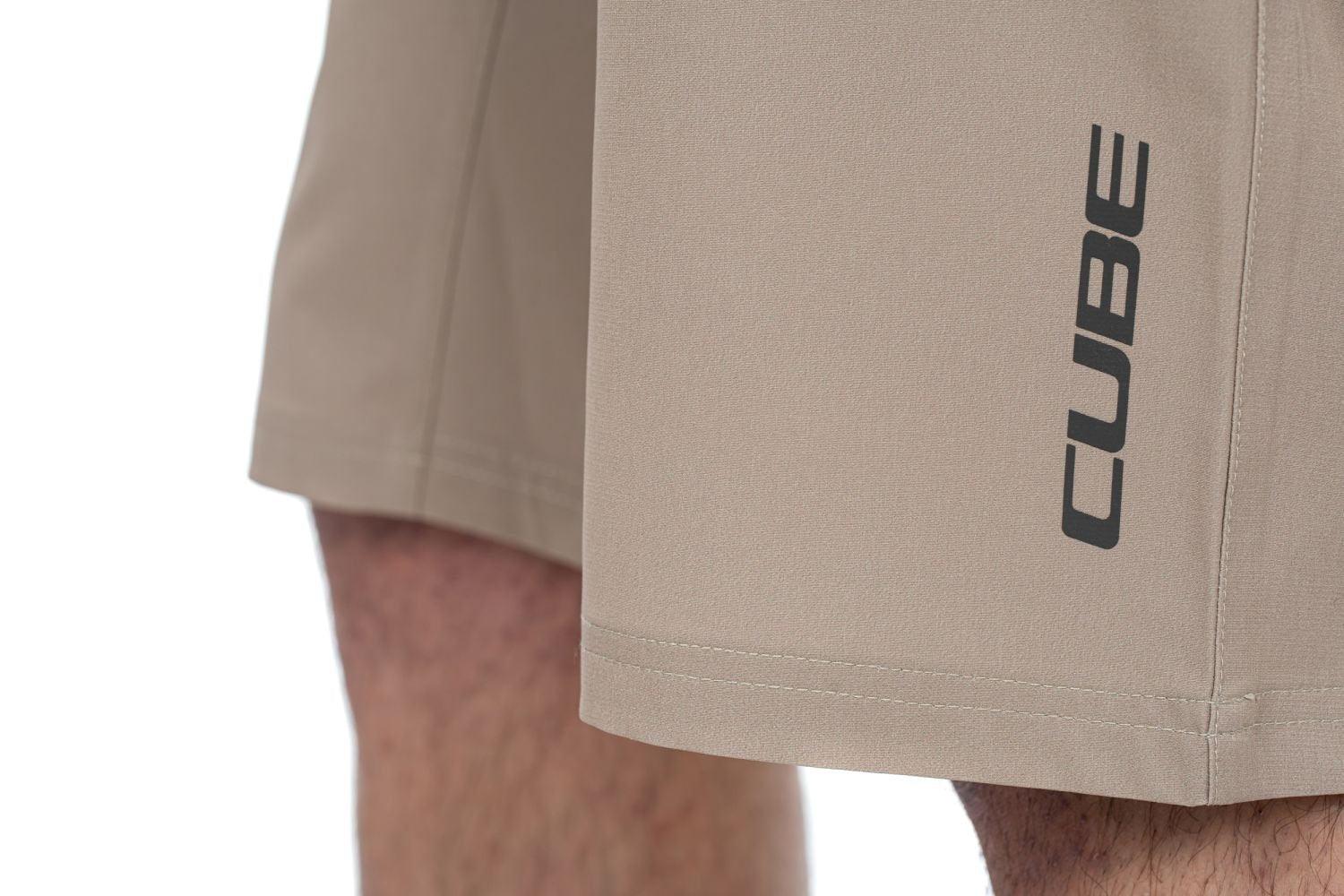Cube ATX Baggy Shorts CMPT inkl. Innenhose - Liquid-Life #Wähle Deine Farbe_Sand