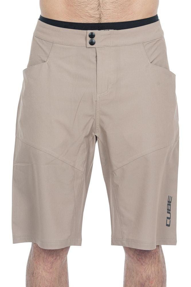Cube ATX Baggy Shorts CMPT inkl. Innenhose - Liquid-Life #Wähle Deine Farbe_Sand