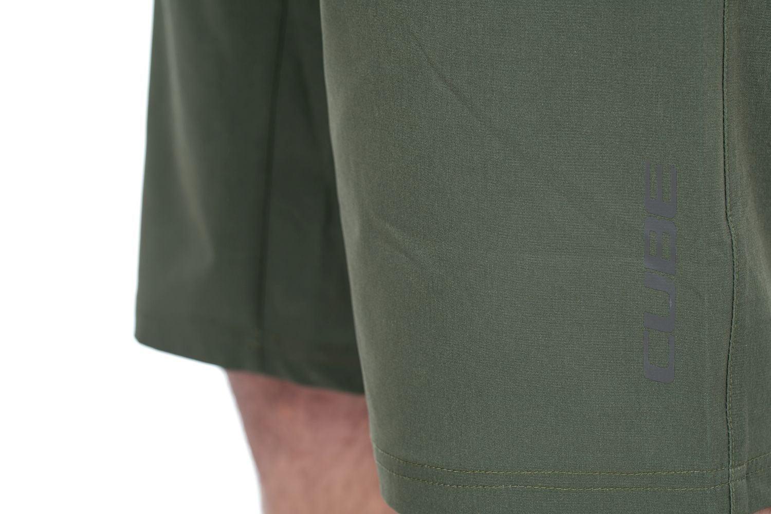 Cube ATX Baggy Shorts CMPT inkl. Innenhose - Liquid-Life #Wähle Deine Farbe_Olivgrün