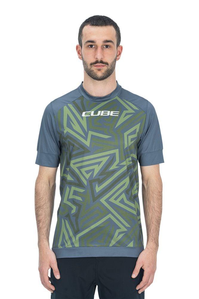 Cube ATX Rundhalstrikot TM kurzarm - Liquid-Life #Wähle Deine Farbe_Olivgrün Grau