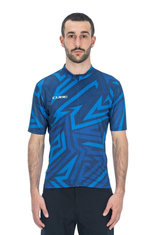 Cube ATX Trikot Full Zip CMPT kurzarm - Liquid-Life #Wähle Deine Farbe_Blau