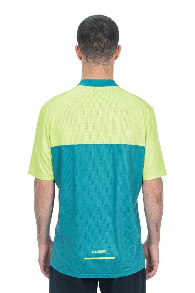 Cube ATX Trikot Half Zip CMPT kurzarm - Liquid-Life #Wähle Deine Farbe_Grün Gelb