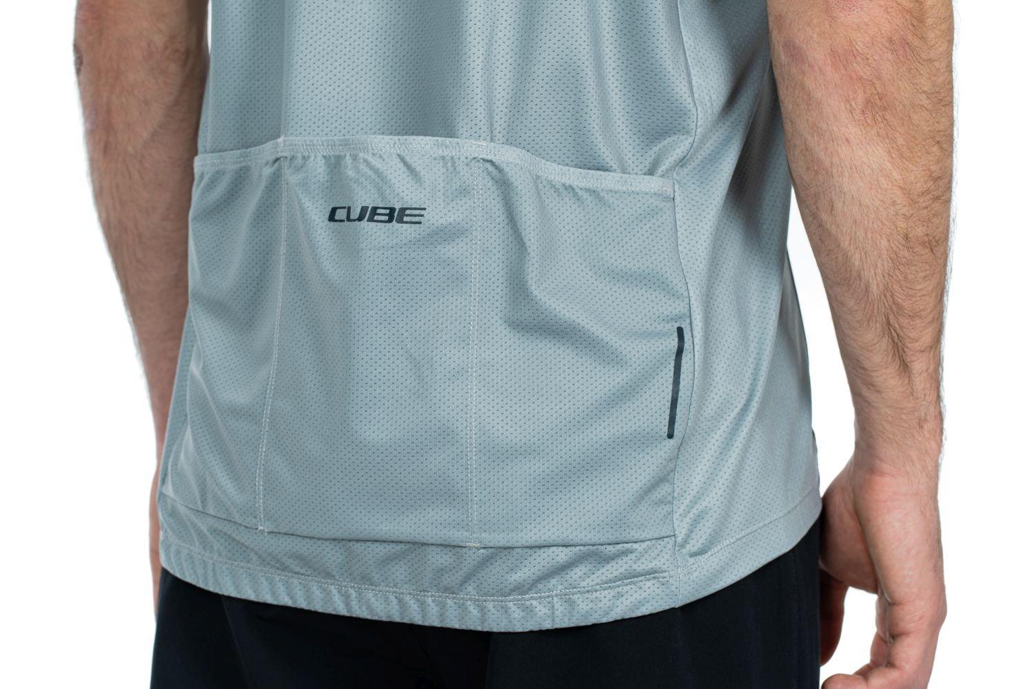 Cube ATX Trikot Half Zip CMPT kurzarm - Liquid-Life #Wähle Deine Farbe_Grau
