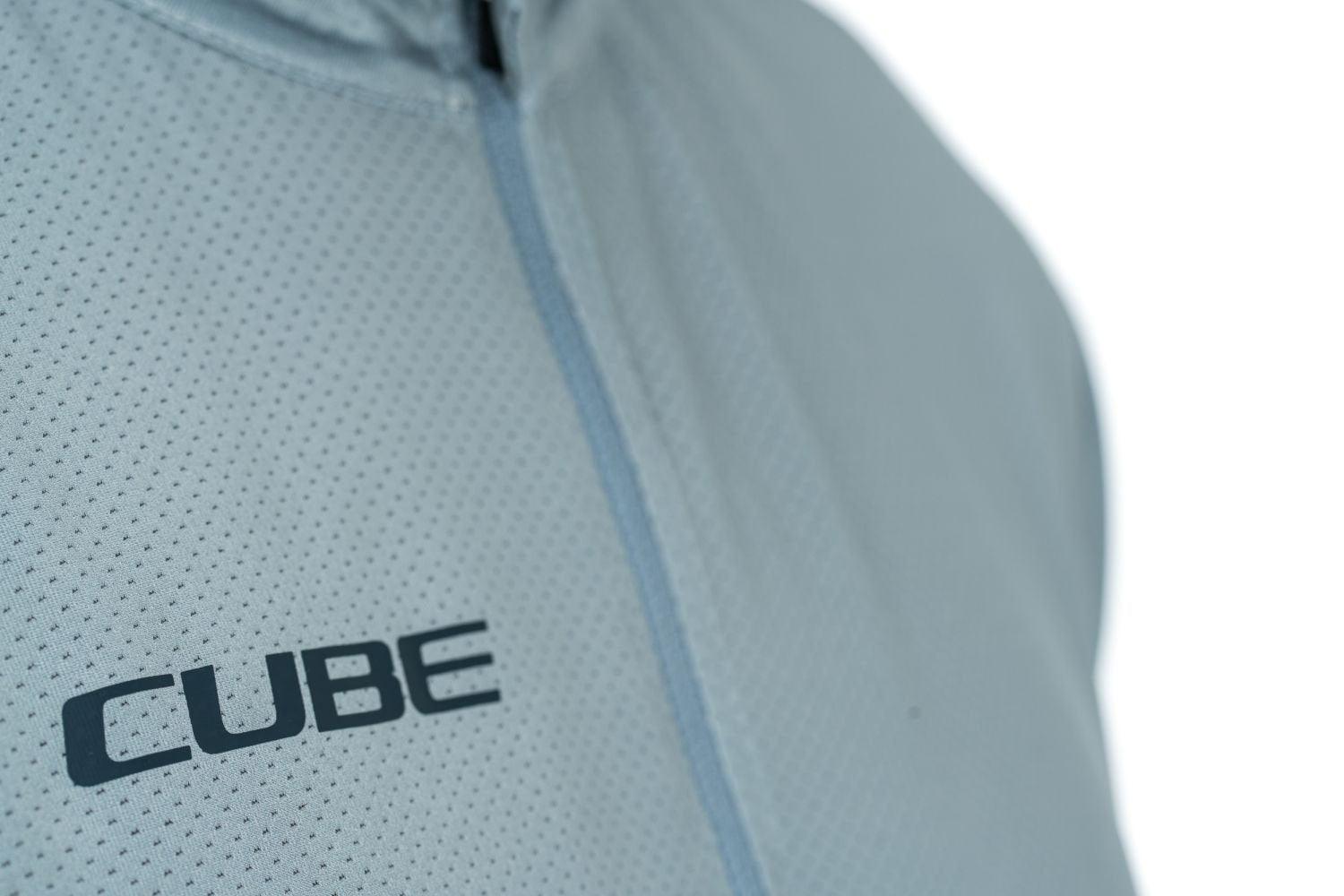 Cube ATX Trikot Half Zip CMPT kurzarm - Liquid-Life #Wähle Deine Farbe_Grau