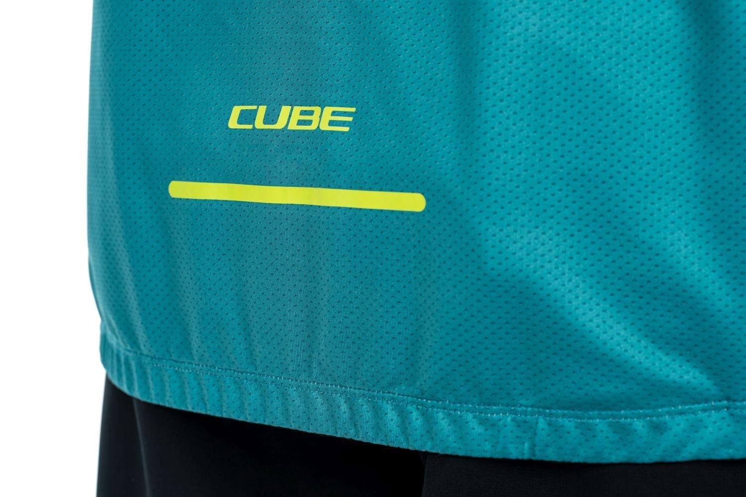 Cube ATX Trikot Half Zip CMPT kurzarm - Liquid-Life #Wähle Deine Farbe_Grün Gelb