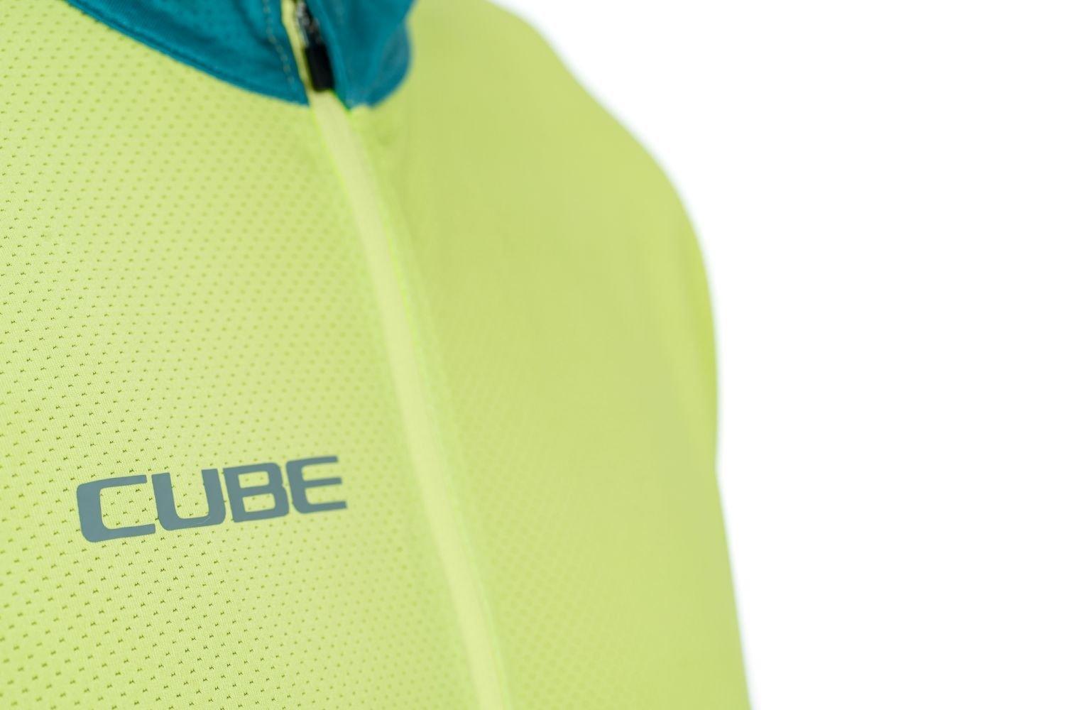 Cube ATX Trikot Half Zip CMPT kurzarm - Liquid-Life #Wähle Deine Farbe_Grün Gelb