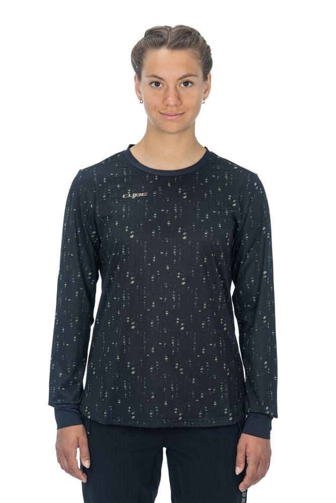 Cube ATX WS Rundhalstrikot langarm - Liquid-Life #Wähle Deine Farbe_Schwarz