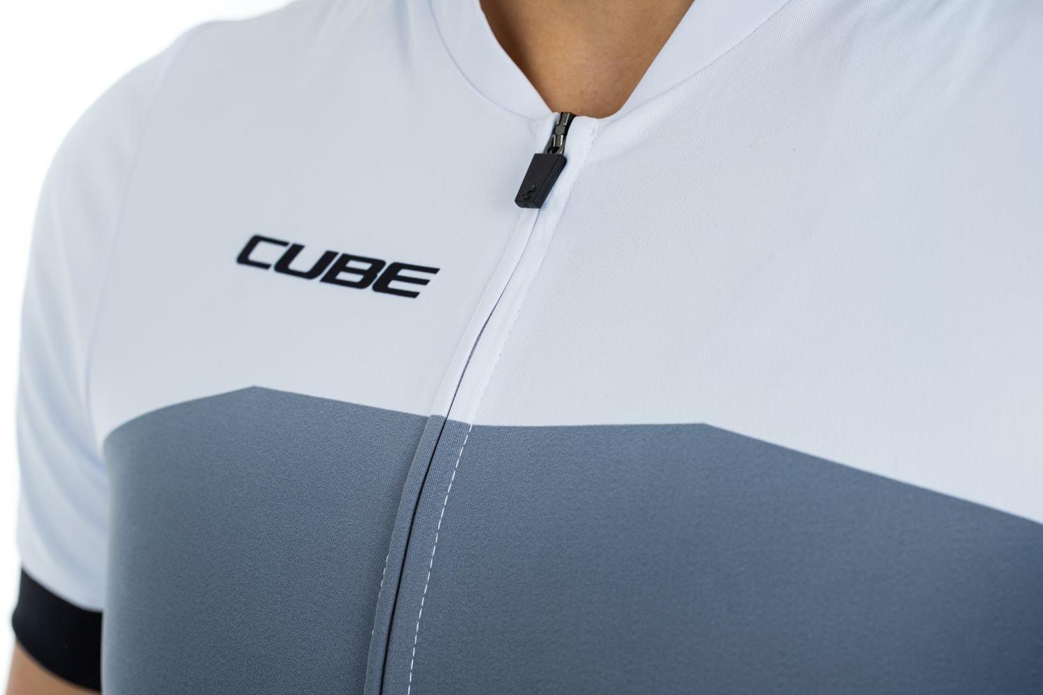 Cube ATX WS Trikot Full Zip kurzarm - Liquid-Life #Wähle Deine Farbe_Black´n´White