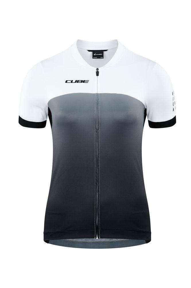 Cube ATX WS Trikot Full Zip kurzarm - Liquid-Life #Wähle Deine Farbe_Black´n´White