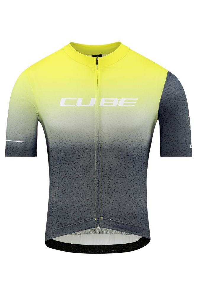 Cube BLACKLINE Trikot RACE kurzarm - Liquid-Life #Wähle Deine Farbe_Gelb Grau