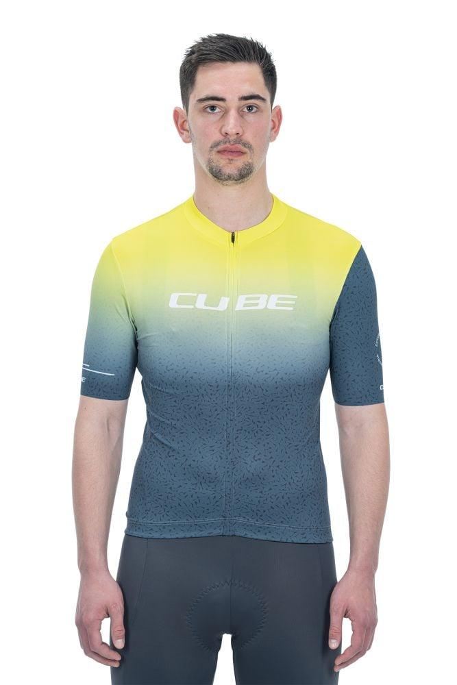 Cube BLACKLINE Trikot RACE kurzarm - Liquid-Life #Wähle Deine Farbe_Gelb Grau
