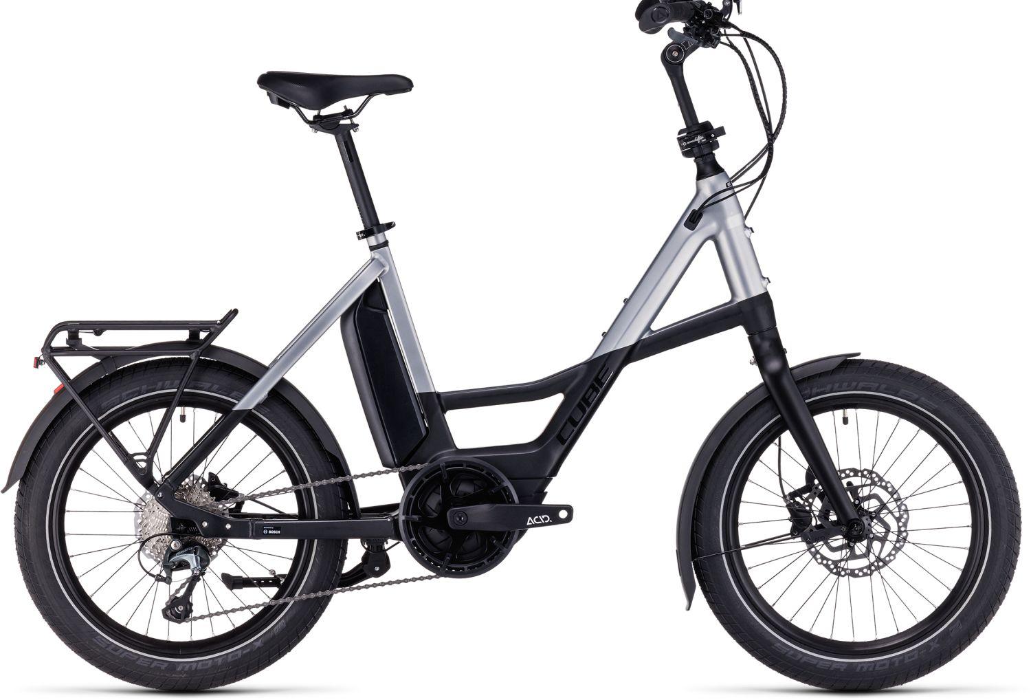 Cube Compact Sport Hybrid 500 black´n´polarsilver 2023 20" - Liquid-Life