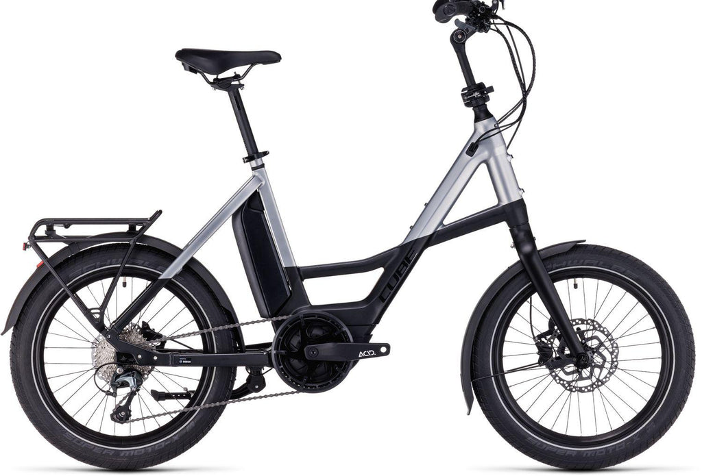 Cube Compact Sport Hybrid 500 black´n´polarsilver 2023 20" - Liquid-Life