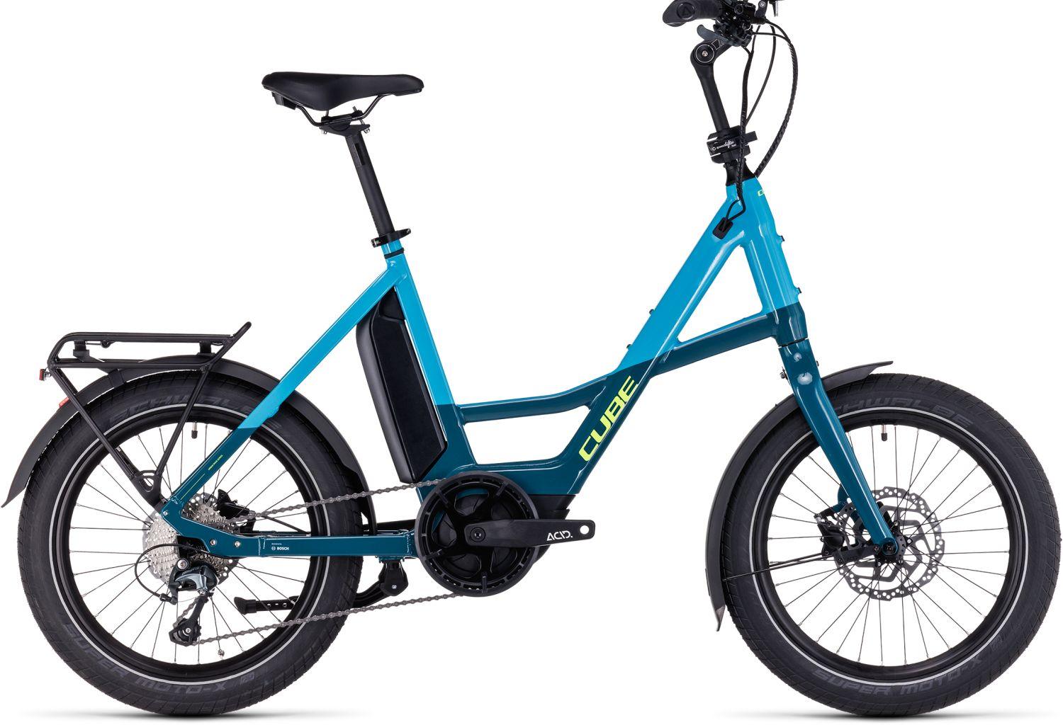 20 zoll e bike cube CUBE Compact Sport Hybrid 500 blue´n´lime 2023 20" kaufen