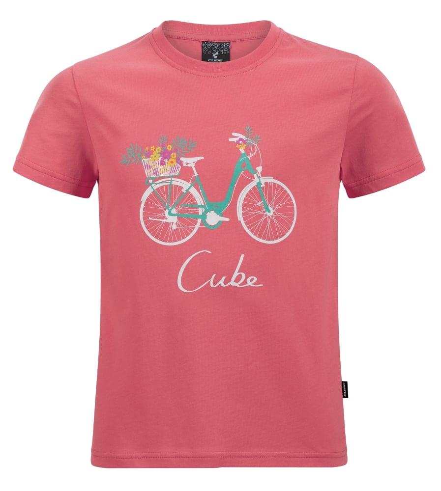Cube JUNIOR Organic T-Shirt - Liquid-Life #Wähle Deine Farbe_Floral Bike