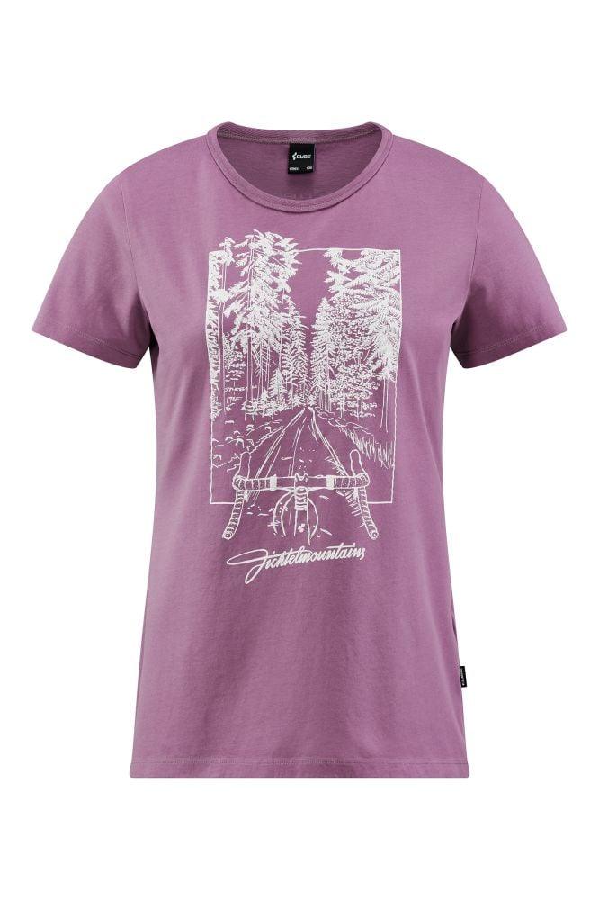 Cube Organic WS T-Shirt Fichtelmountains - Liquid-Life #Wähle Deine Farbe_Violett