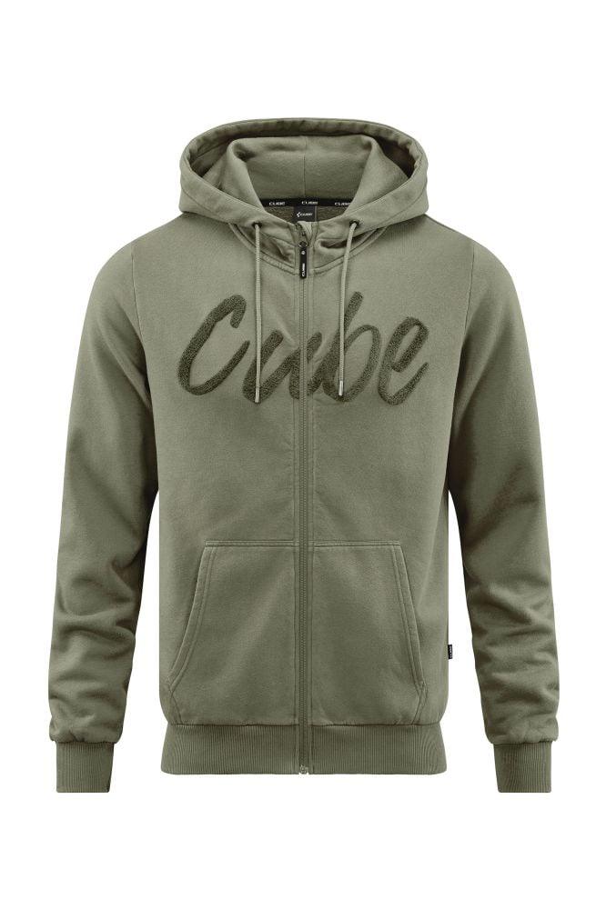 Cube Organic Zip Hoodie - Liquid-Life #Wähle Deine Farbe_Olivgrün
