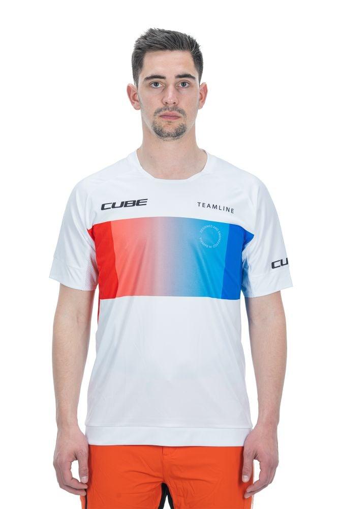 Cube TEAMLINE Rundhalstrikot kurzarm - Liquid-Life #Wähle Deine Farbe_Weiß Blau Rot