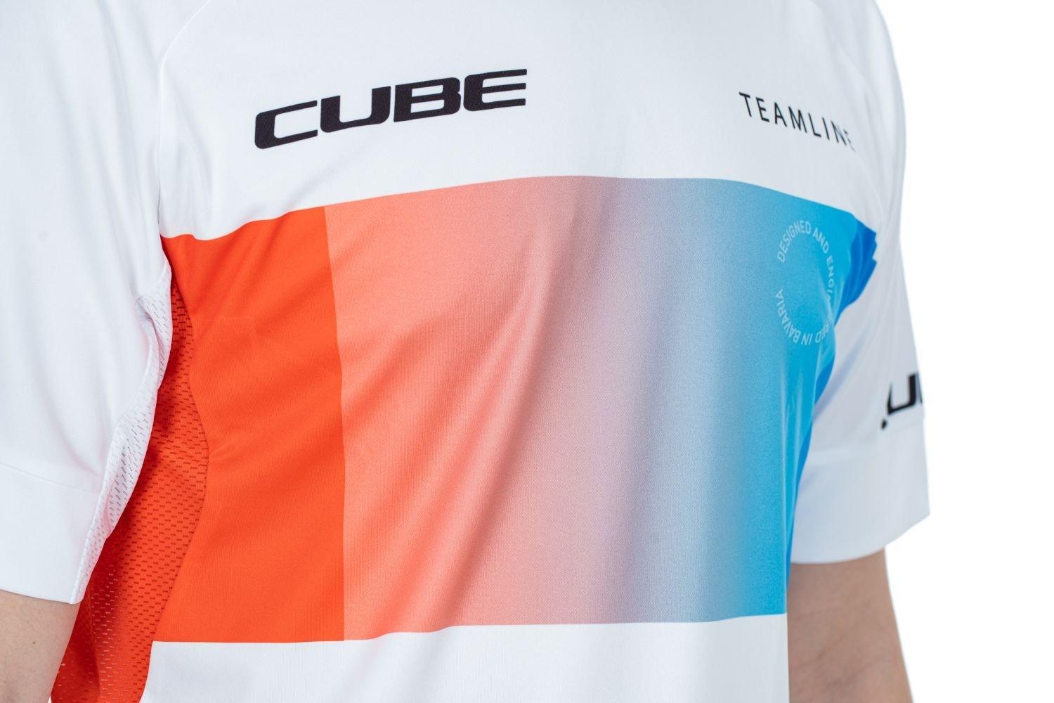 Cube TEAMLINE Rundhalstrikot kurzarm - Liquid-Life #Wähle Deine Farbe_Weiß Blau Rot