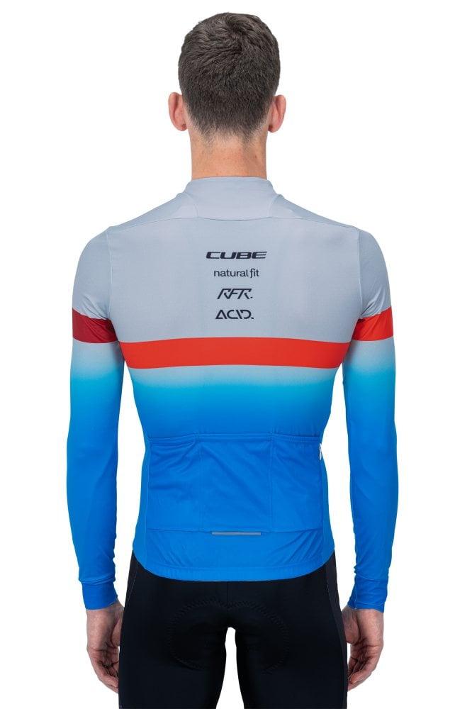Cube TEAMLINE Trikot langarm - Liquid-Life #Wähle Deine Farbe_Blue´n´Red´n´grey