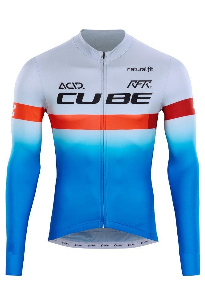Cube TEAMLINE Trikot langarm - Liquid-Life #Wähle Deine Farbe_Blue´n´Red´n´grey
