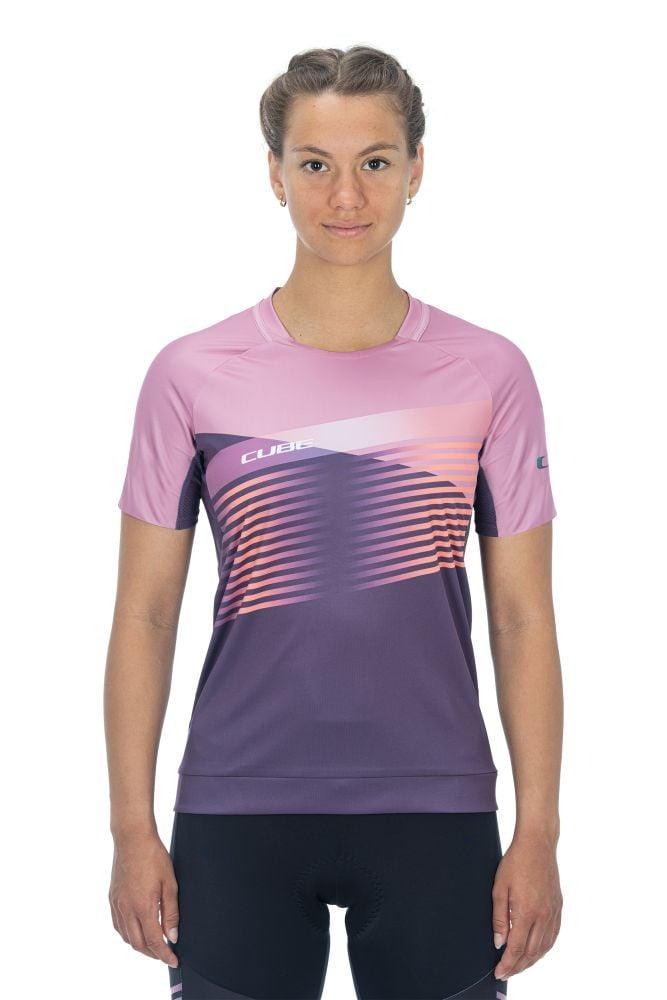 Cube TEAMLINE WS Rundhalstrikot kurzarm - Liquid-Life #Wähle Deine Farbe_Violett Rosa
