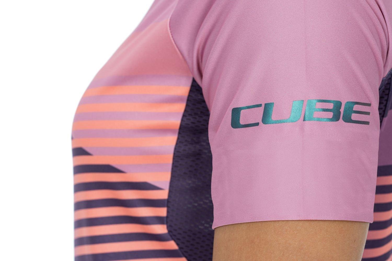 Cube TEAMLINE WS Rundhalstrikot kurzarm - Liquid-Life #Wähle Deine Farbe_Violett Rosa