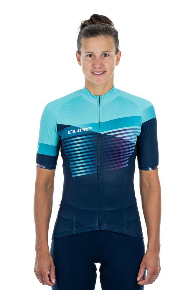 Cube TEAMLINE WS Trikot kurzarm - Liquid-Life #Wähle Deine Farbe_Blue´n´Mint