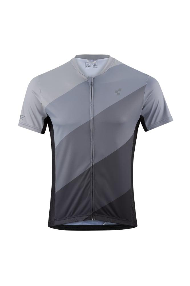 Cube TOUR Trikot Full Zip kurzarm - Liquid-Life #Wähle Deine Farbe_Grey Pattern