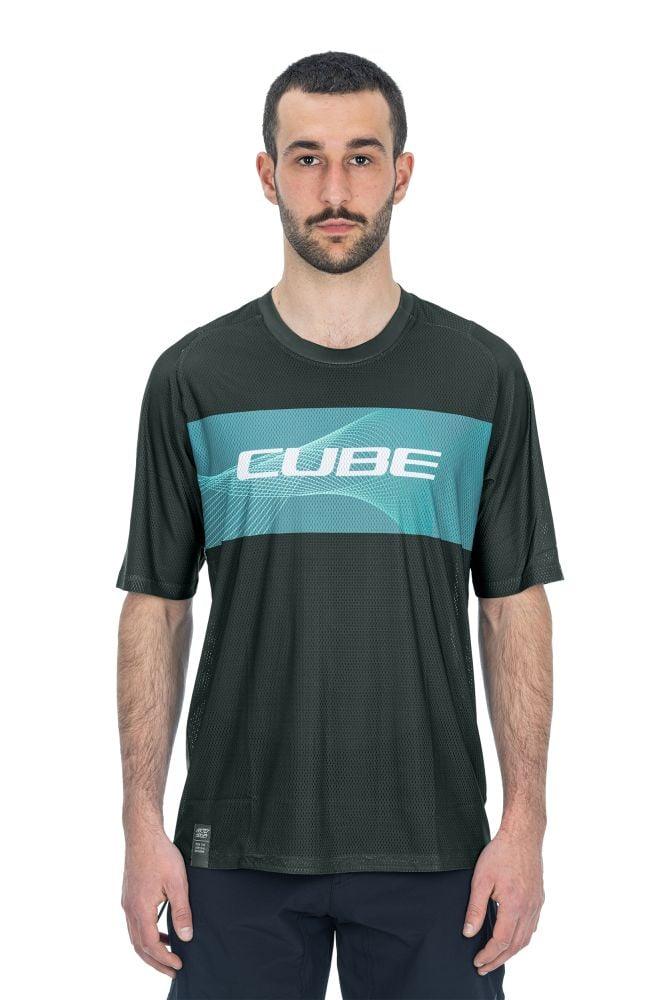 Cube VERTEX Rundhalstrikot kurzarm - Liquid-Life #Wähle Deine Farbe_Grau Grün