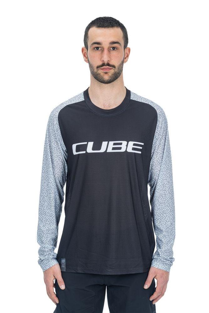 Cube VERTEX Rundhalstrikot langarm - Liquid-Life #Wähle Deine Farbe_Black