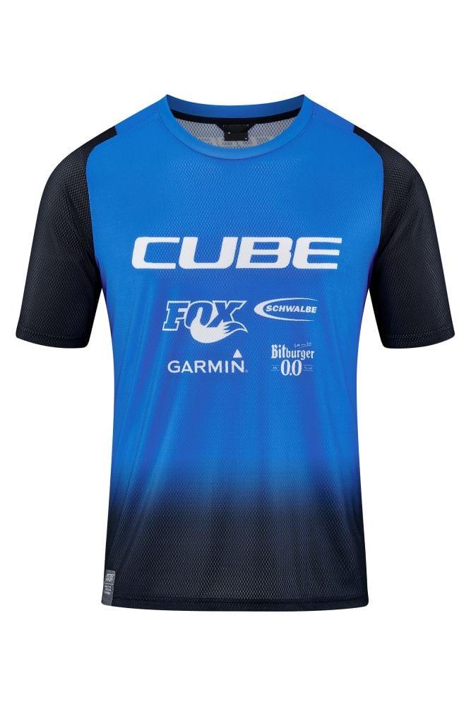 Cube VERTEX Rundhalstrikot X Actionteam kurzarm - Liquid-Life #Wähle Deine Farbe_Schwarz Blau