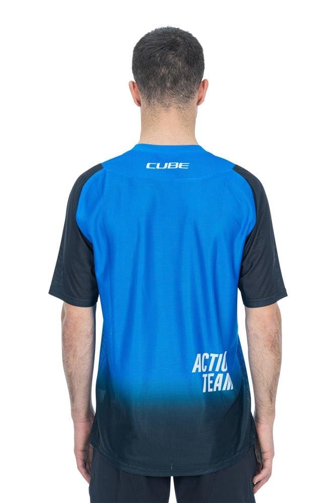 Cube VERTEX Rundhalstrikot X Actionteam kurzarm - Liquid-Life #Wähle Deine Farbe_Schwarz Blau
