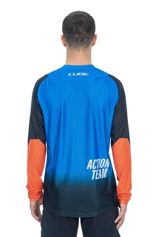 Cube VERTEX Rundhalstrikot X Actionteam langarm - Liquid-Life #Wähle Deine Farbe_Schwarz Blau