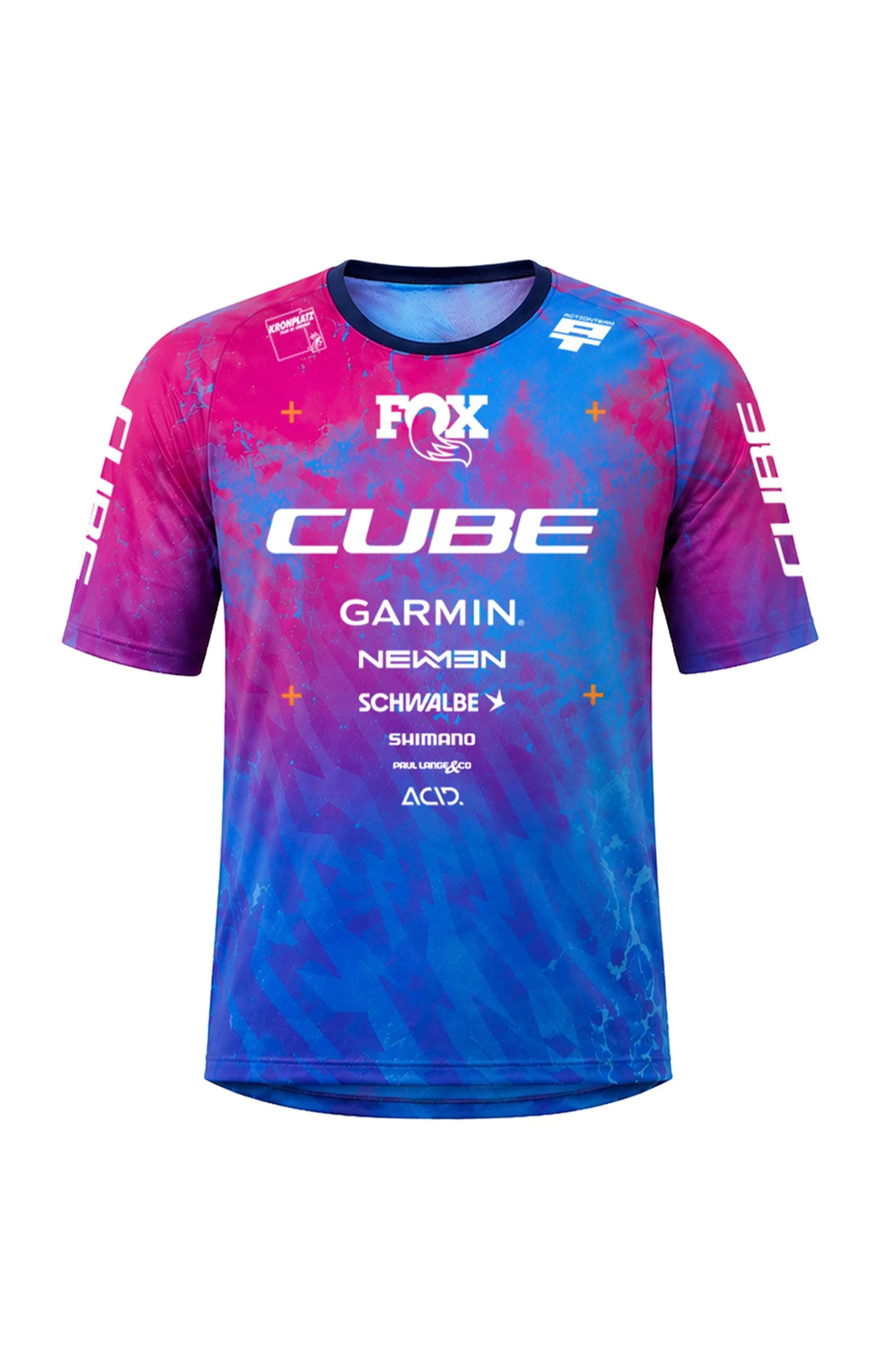 Cube MTB Trikot X Actionteam kurzarm - Liquid-Life #Wähle Deine Farbe_blue/pink