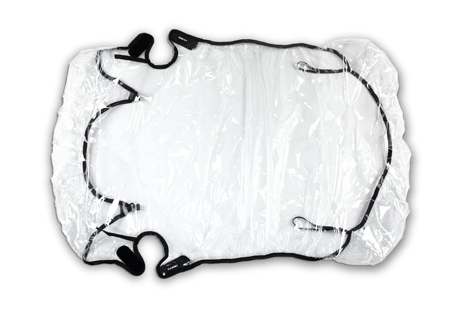 Cube Regenschutz Kinder Fahrradanhänger Double - Liquid-Life #Wähle Deine Farbe_transp.