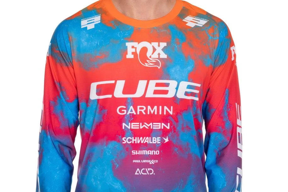 Cube MTB Trikot X Actionteam langarm - Liquid-Life #Wähle Deine Farbe_blue´n´pink´n´orange