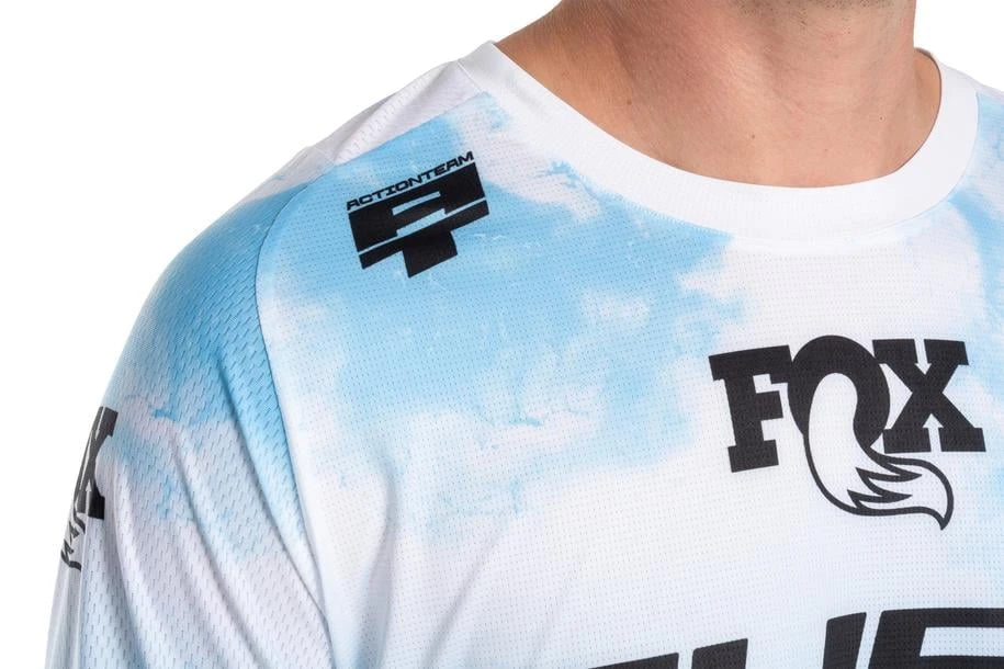 Cube MTB Trikot X Actionteam langarm - Liquid-Life #Wähle Deine Farbe_topas blue