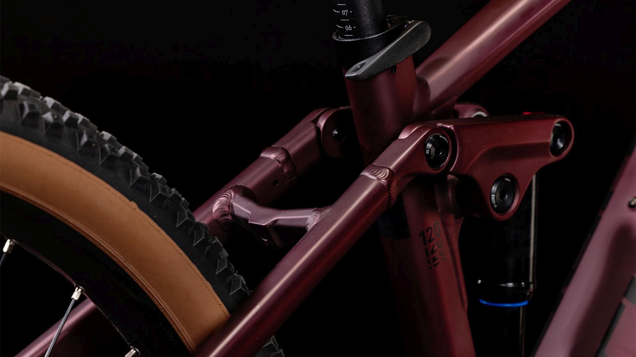 Cube Stereo Hybrid 120 ONE 750 ruby ​​red´n´black 2024