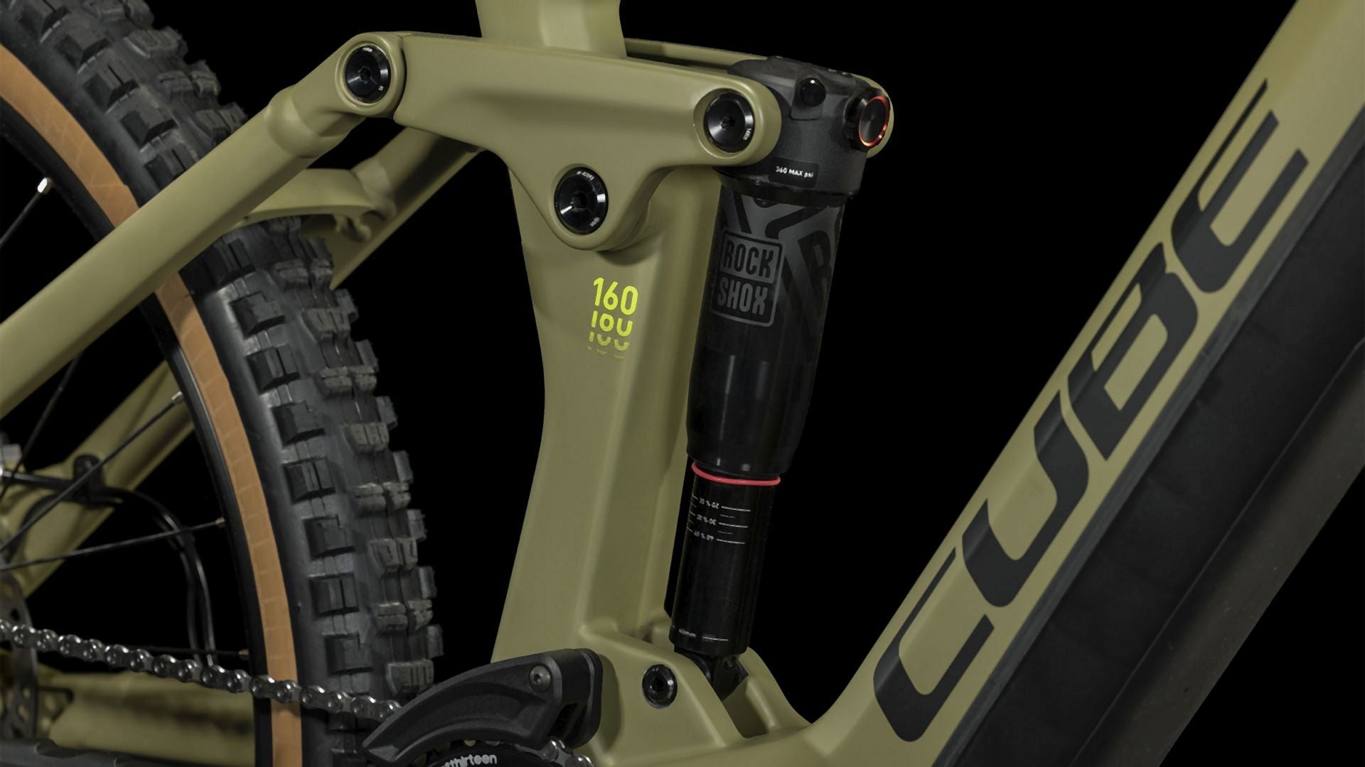 Cube Stereo Hybrid 160 HPC Race 625 olive'n'green 2024