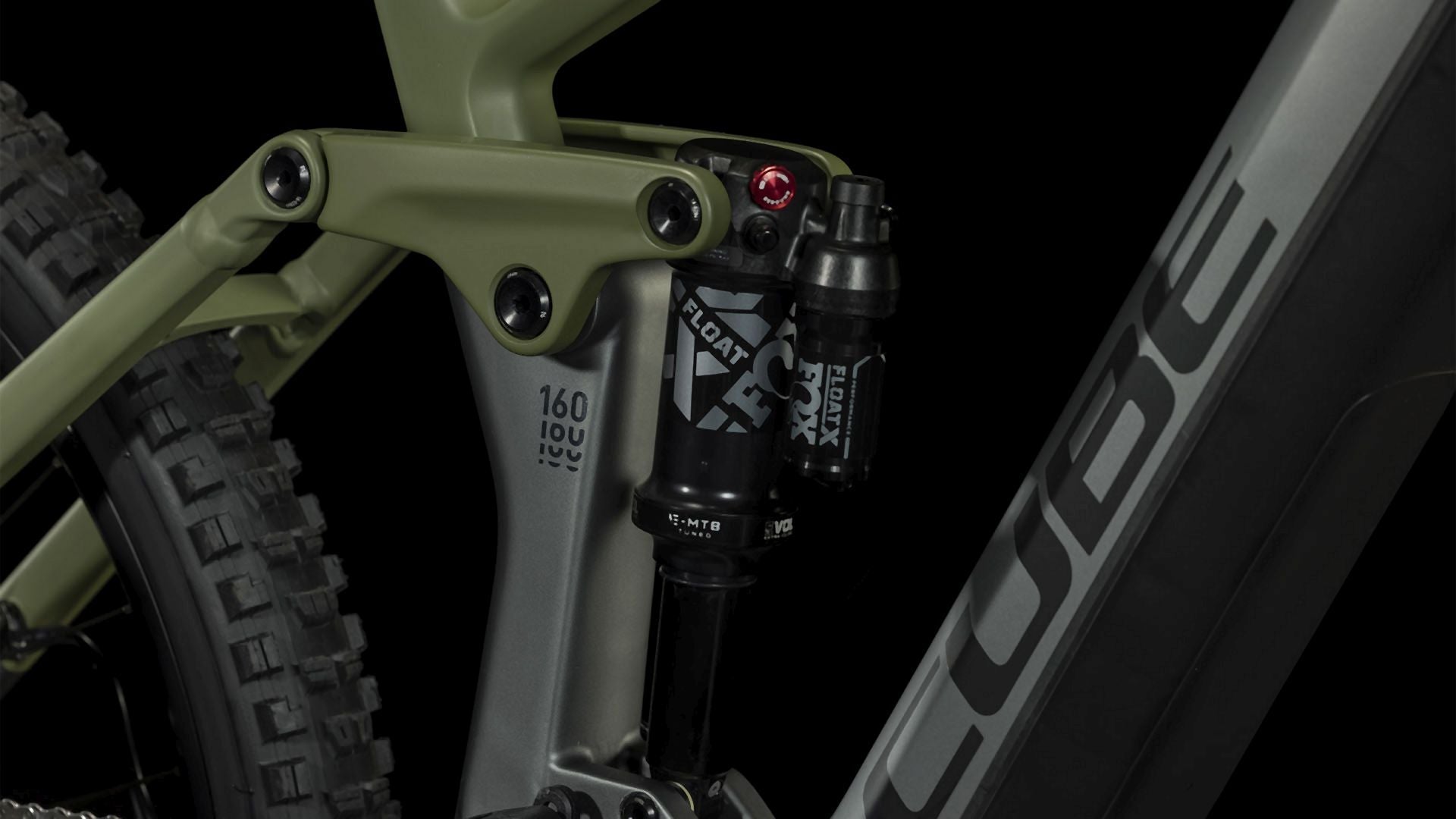 Cube Stereo Hybrid 160 HPC TM 750 flashgrey´n´olive 2024