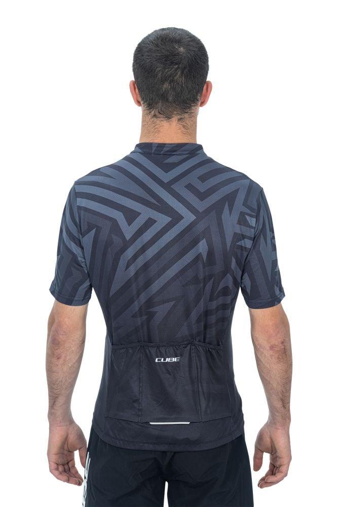 Cube ATX Trikot Full Zip CMPT kurzarm - Liquid-Life #Wähle Deine Farbe_Schwarz Grau