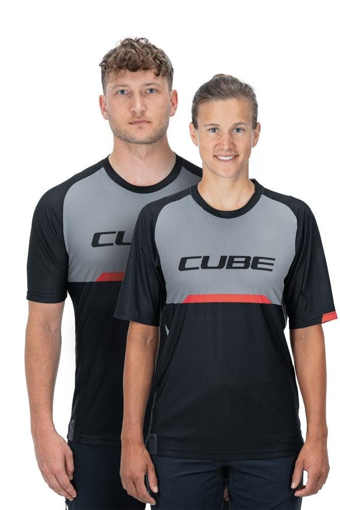 Cube EDGE Rundhalstrikot kurzarm - Liquid-Life #Wähle Deine Farbe_Black´n´Grey