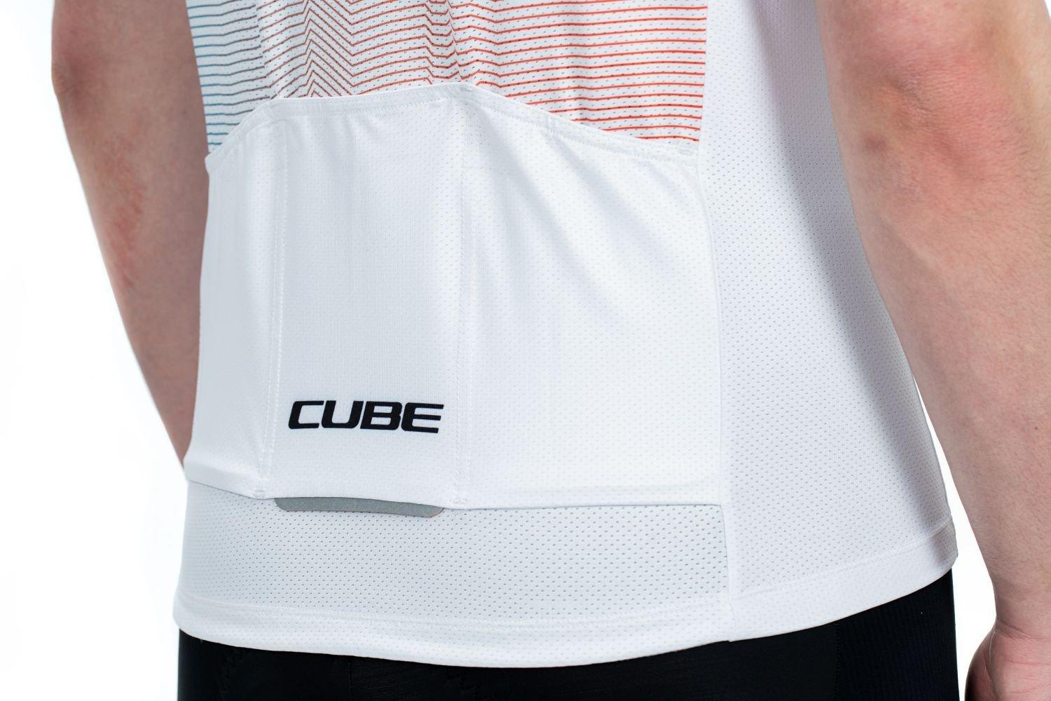 Cube TEAMLINE Trikot CMPT kurzarm - Liquid-Life #Wähle Deine Farbe_Weiß