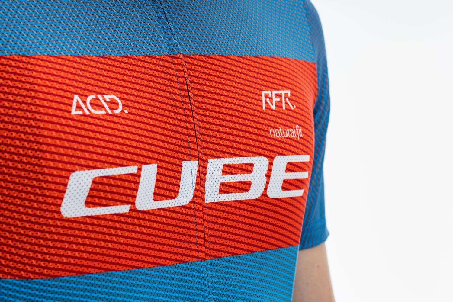 Cube TEAMLINE Trikot CMPT kurzarm - Liquid-Life #Wähle Deine Farbe_Blue´n´Red´n´Grey